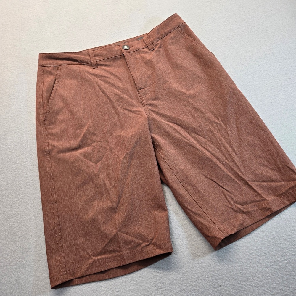 BKE Hybrid Standard Fit Shorts Mens 31 Brown Heathered Boardshorts Walkshorts